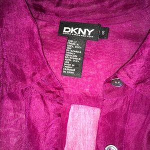 DKNY 100% Silk Blouse